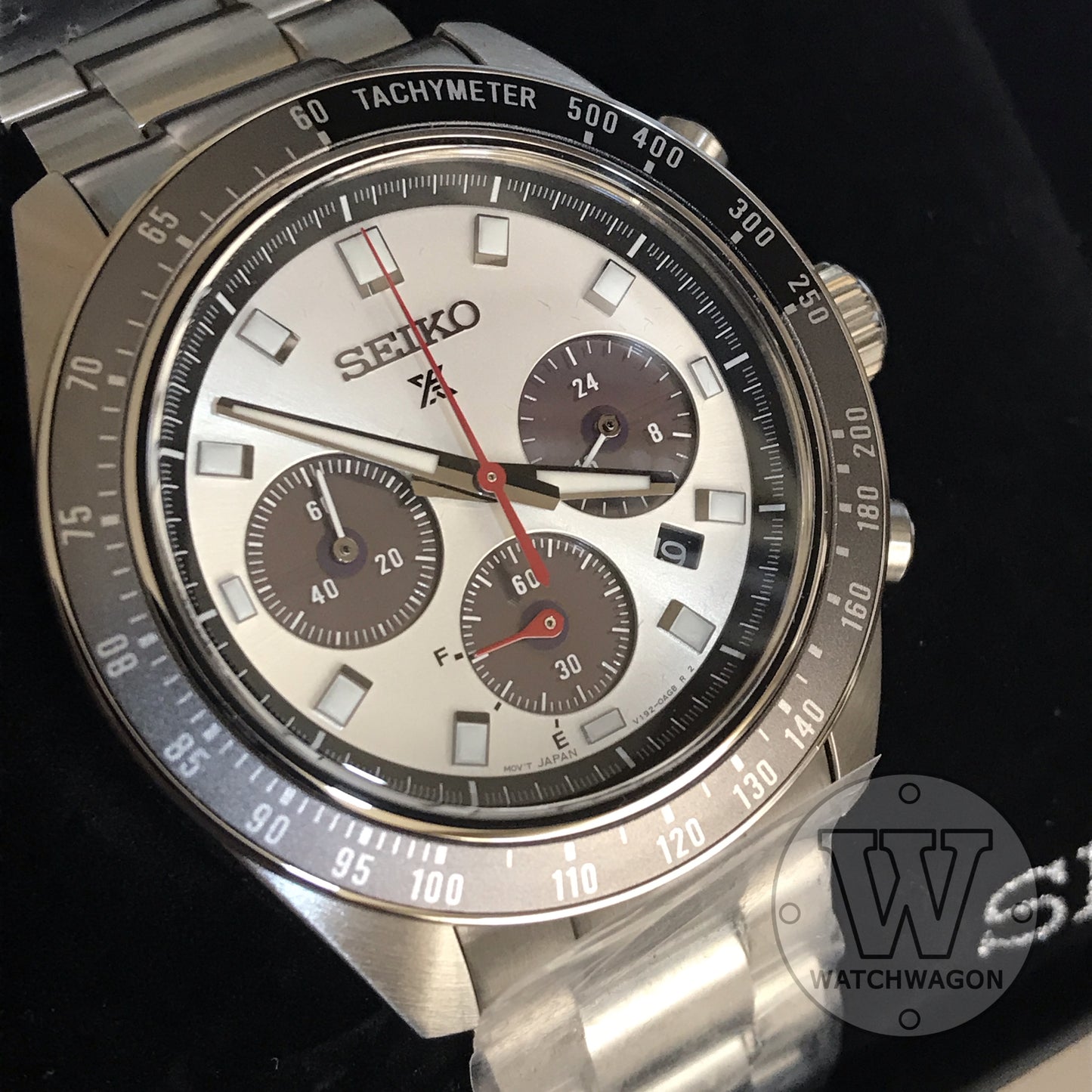 Seiko Prospex SSC911 Solar Quartz Watch Speedtimer Chronograph Silver Dial Sapphire Crystal ssc911p1