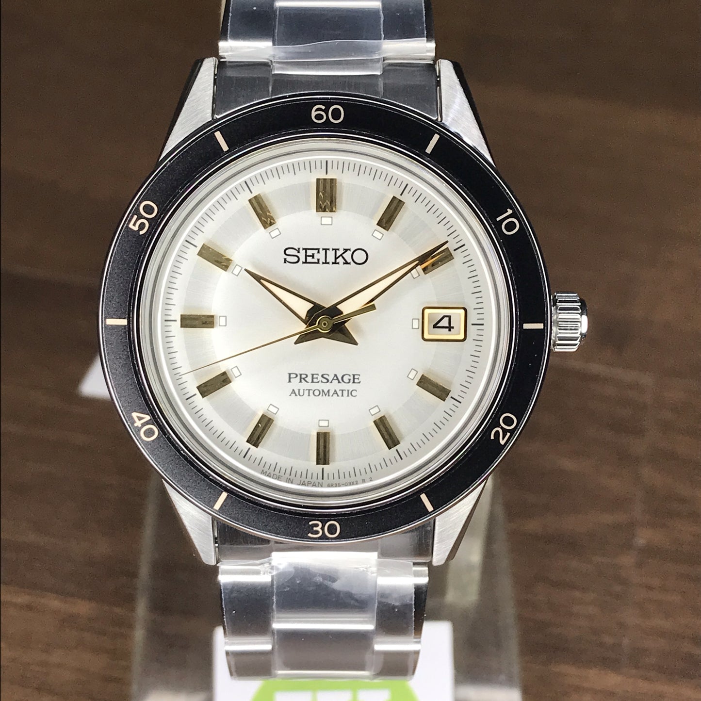 Seiko Presage SRPG03J1 Made in Japan Automatic Gents Dress Watch Cream Dial Stainless Steel Bracelet SRPG03J SRPG03