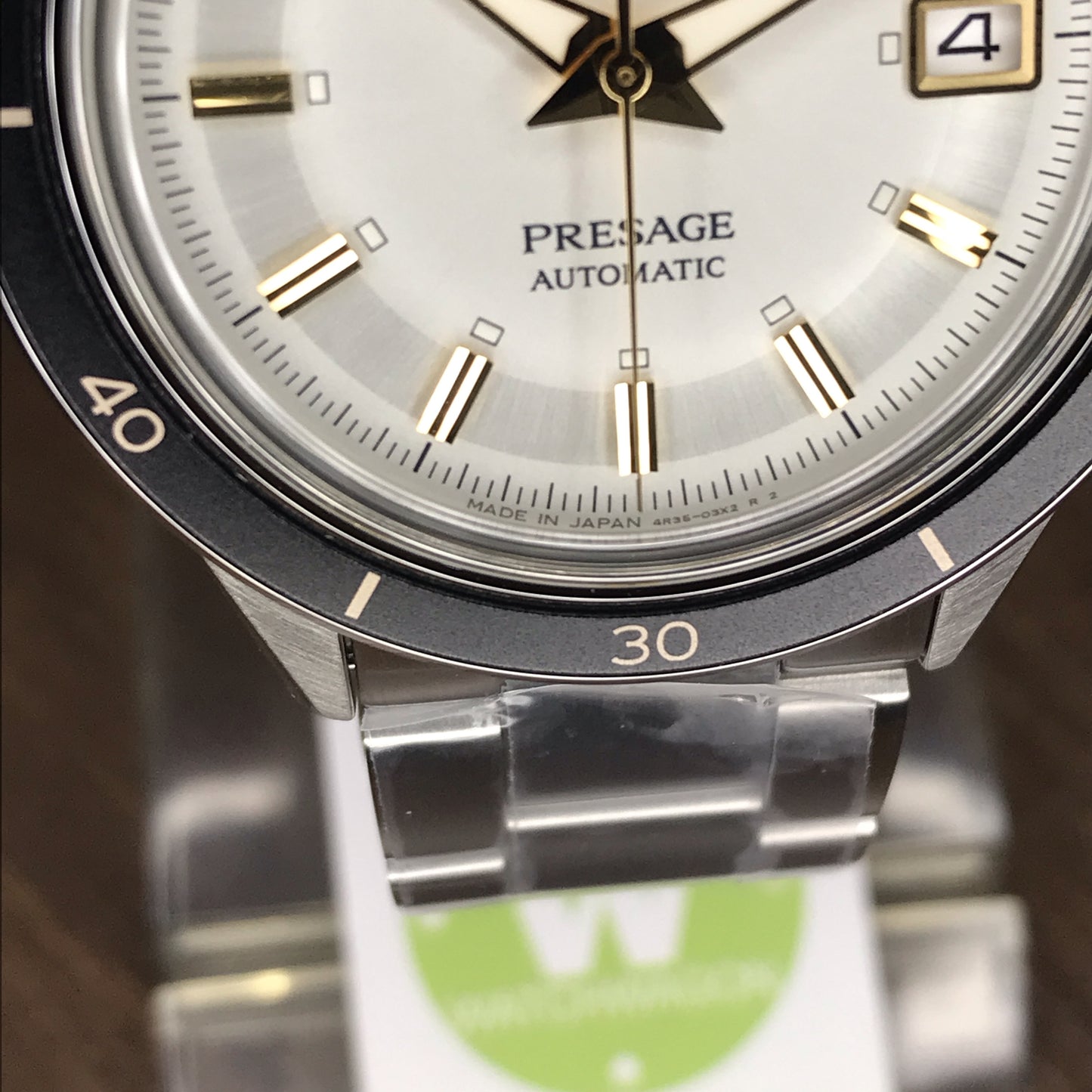 Seiko Presage SRPG03J1 Made in Japan Automatic Gents Dress Watch Cream Dial Stainless Steel Bracelet SRPG03J SRPG03