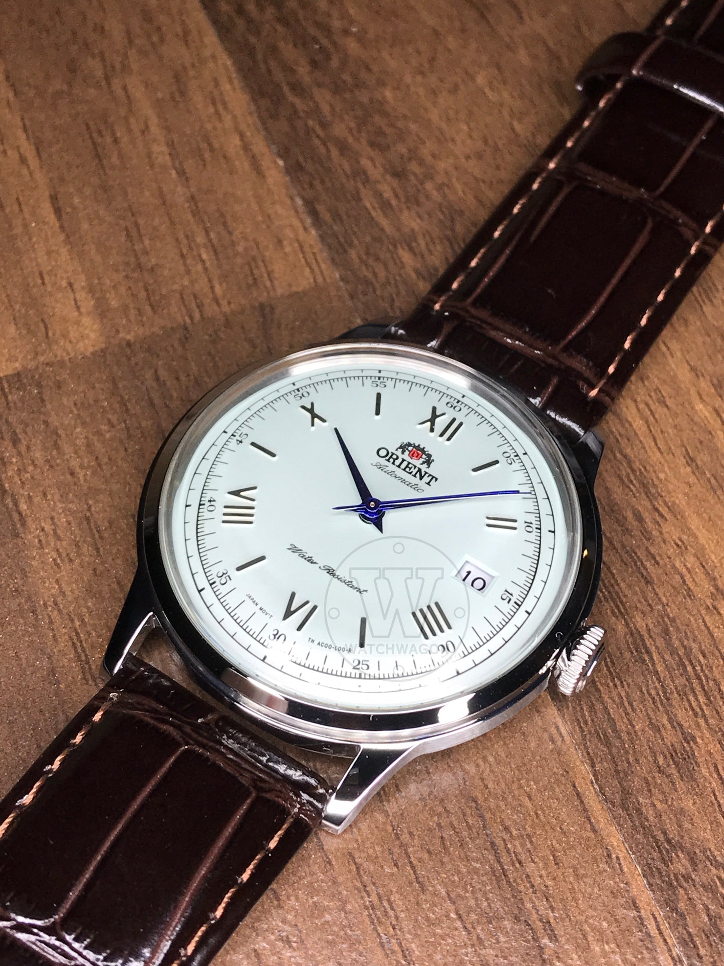 Orient FAC00009W0 Bambino 2nd Generation Version 2 Classic Gents Dress Watch White Dial Silver Case 40.5mm