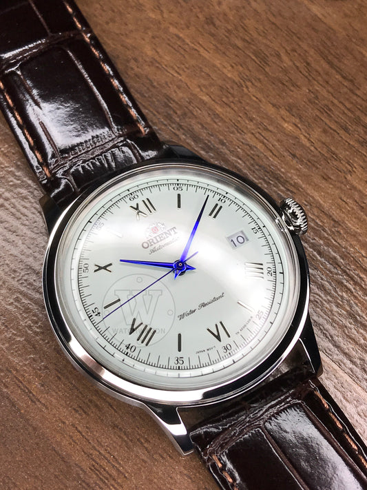 Orient FAC00009W0 Bambino 2nd Generation Version 2 Classic Gents Dress Watch White Dial Silver Case 40.5mm