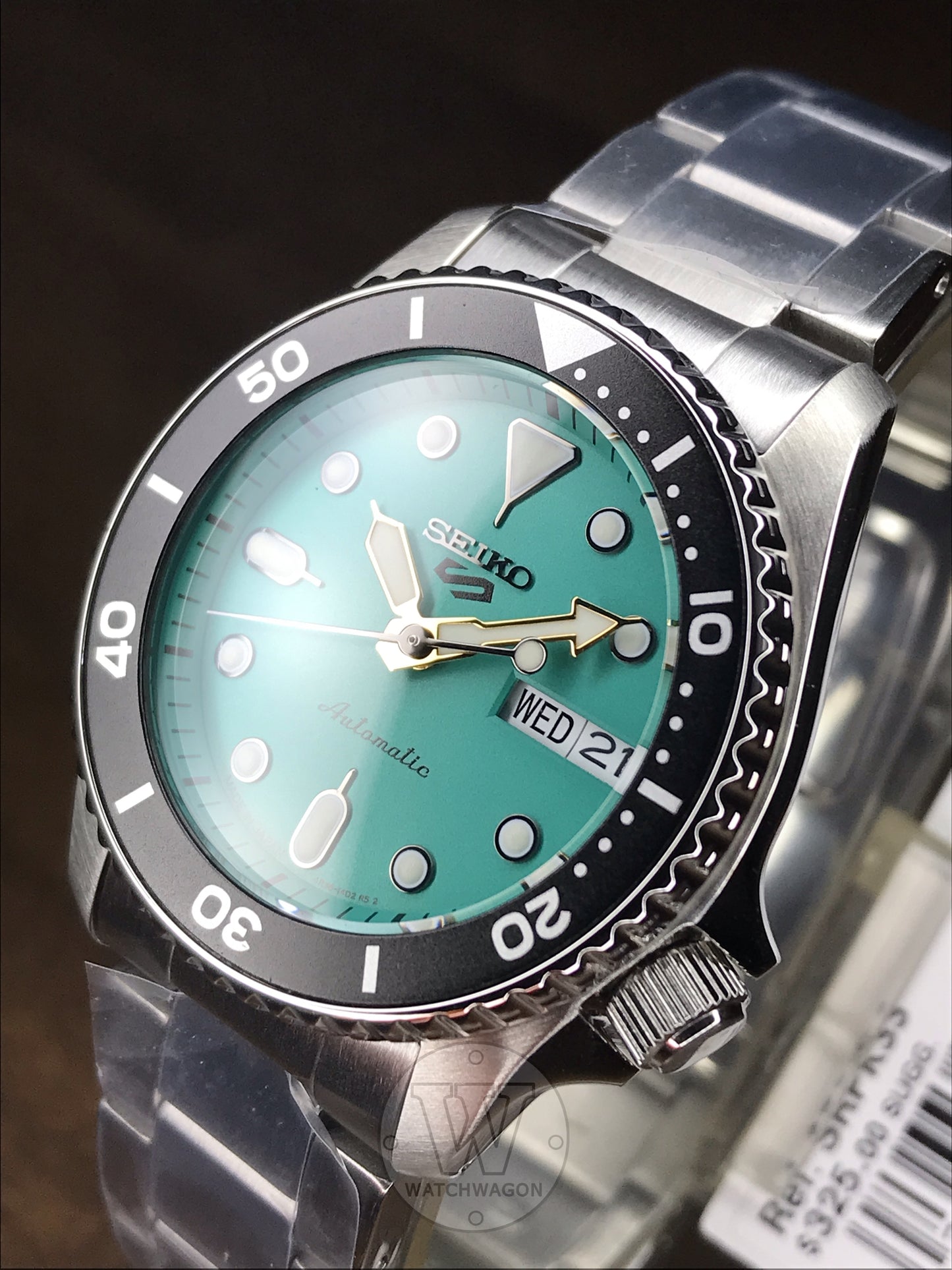Seiko SRPK33J1 Japan Made 38mm Mid-Size Perfect for small wrist Automatic Unisex Watch Green Dial srpk33