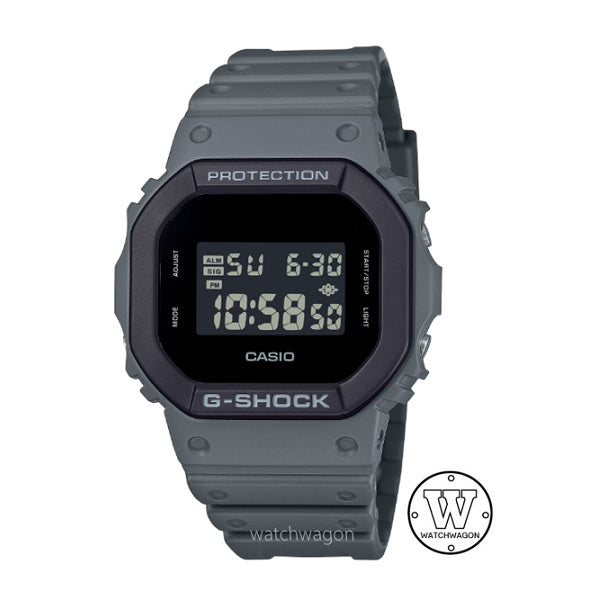 Casio G-Shock DW-5610UU-8 LED Backlight Digital Grey Resin Band Mens' Sports Watch Special Bi-Color Bezel
