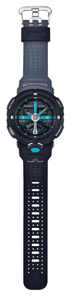 Casio G-Shock GA-500P-1A Analog Digital Black Grey Blue Resin Band Gents Sports Watch GA-500 GA500