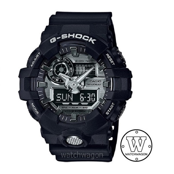 Casio G-Shock GA-710-1A Analog Digital Black Resin Band Gents Watch ga710
