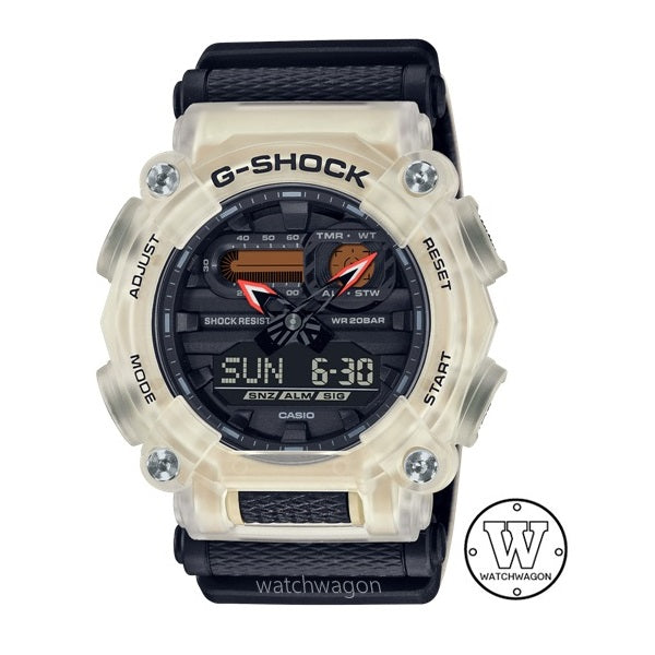Casio G-Shock GA-900TS-4A Translucent Bezel Cloth Band Analog Digital Sports Watch ga-900 ga900 ga-900ts-4adr