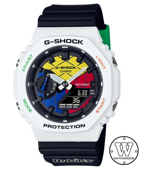 Casio G-Shock GAE-2100RC-1A Rubik's Cube Collaboration Analog Digital Watch gae-2100 ga-2100 Casioak