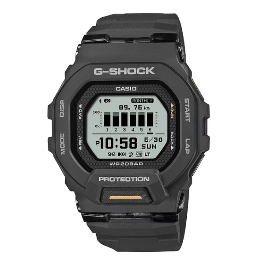 Casio G-Shock GBD-200-1A1 G-SQUAD SMART WATCH Bluetooth Mobile link Digital Black Resin Band Gents Watch gbd-200 gbd200