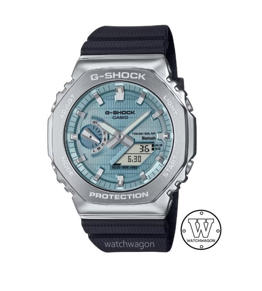 Casio G-Shock G-Steel GBM-2100A-1A2 Blue Dial Bluetooth Connectivity Tough Solar Analog Digital Watch