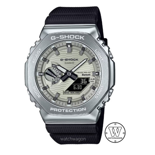 Casio G-Shock G-Steel GBM-2100A-8B Grey Dial Bluetooth Connectivity Tough Solar Analog Digital Watch