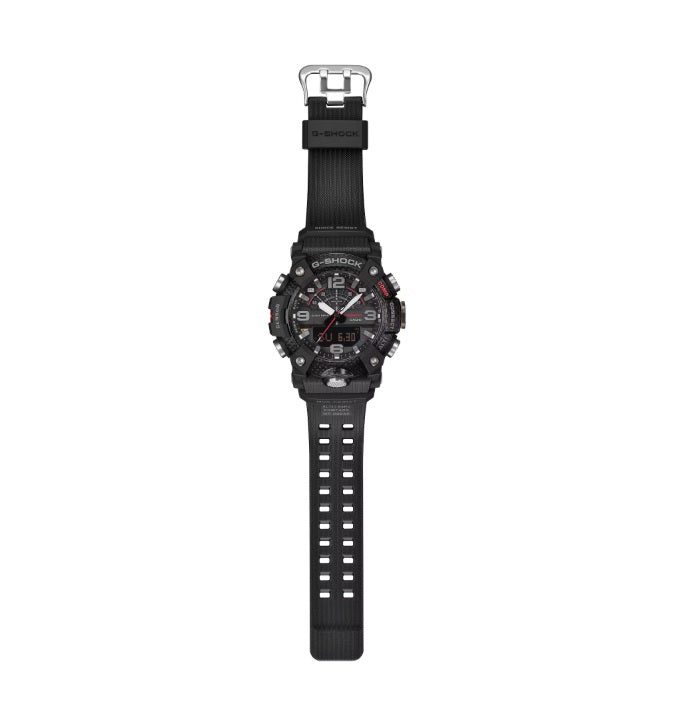 Casio G-Shock GG-B100X-1A Mudmaster Quad Sensors Bluetooth Mobile Link Carbon Fiber Insert Resin Bezel GG-BX100 GGB100