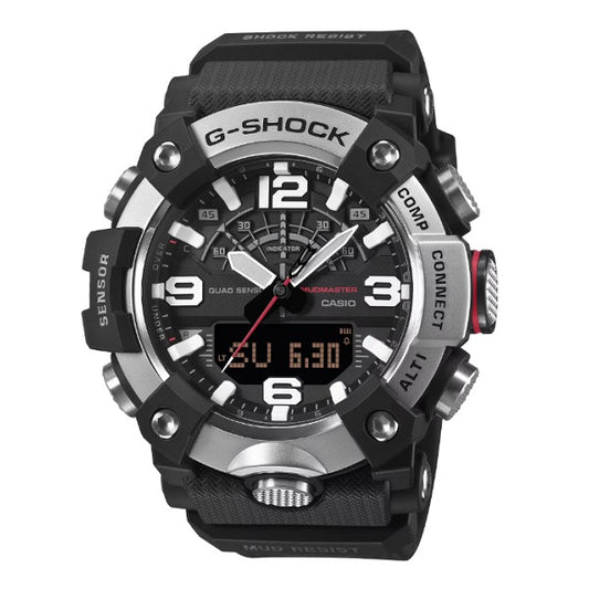 Casio G-Shock GG-B100XM-1A Black Mudmaster Quad Sensors Bluetooth Mobile Link Stainless Steel Bezel GG-BX100 GGB100