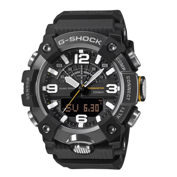 Casio G-Shock GG-B100XMB-1A Black Mudmaster Quad Sensors Bluetooth Mobile Link Black Ion-Plated Steel Bezel GG-BX100 GGB100