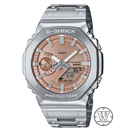 Casio G-Shock GM-B2100AD-5A Full-Metal Brown Dial Tough Solar Bluetooth Smartphone Link Gents Watch