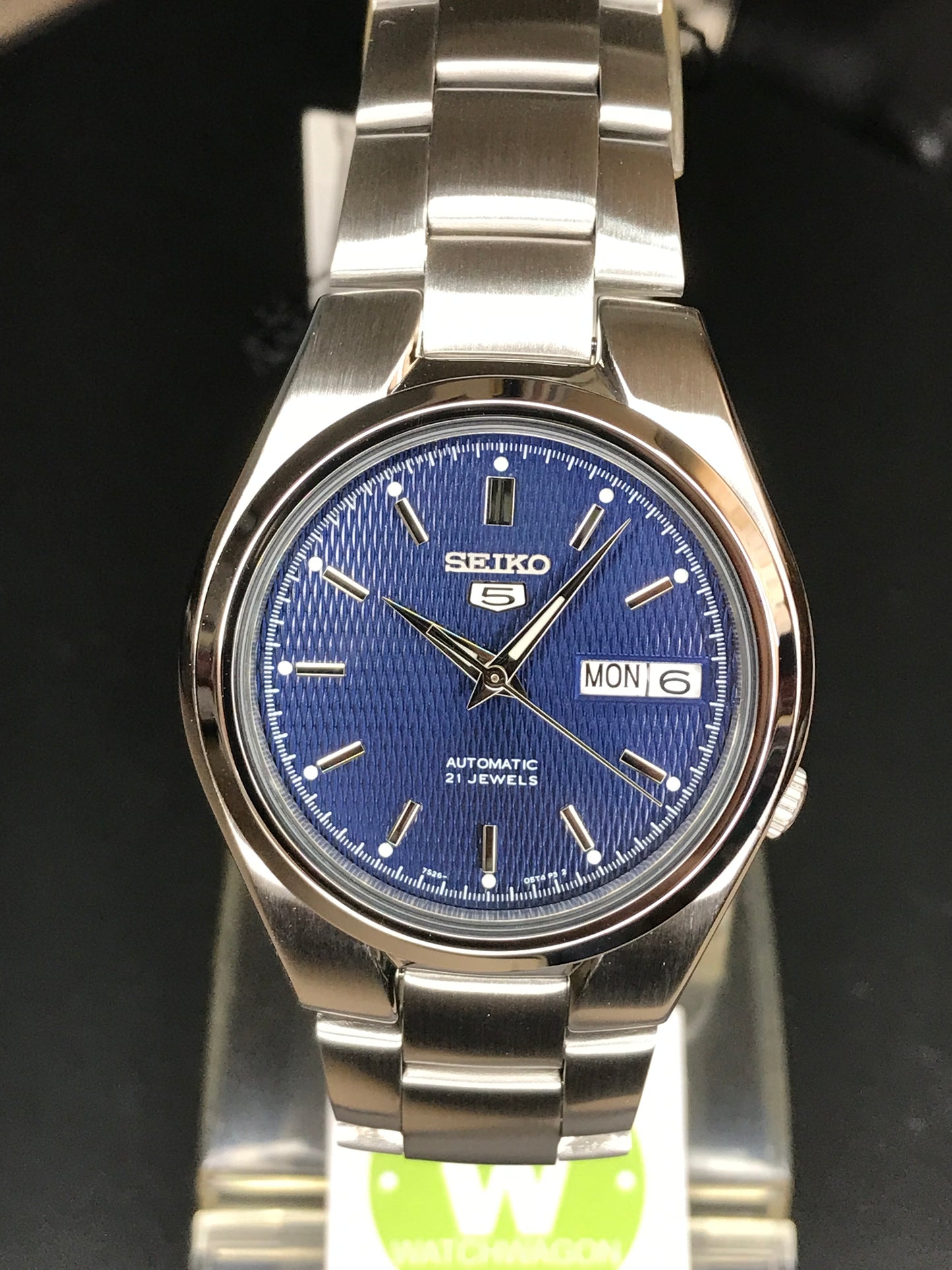 Seiko 5 Sports SNK603K1 Unisex Automatic Watch  Case width 37.1 mm  snk603  snk603k  blue dial steel bracelet