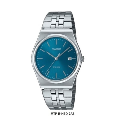 Casio MTP-B145D-2A2 Blue Dial Retro Analog Quartz Unisex Watch