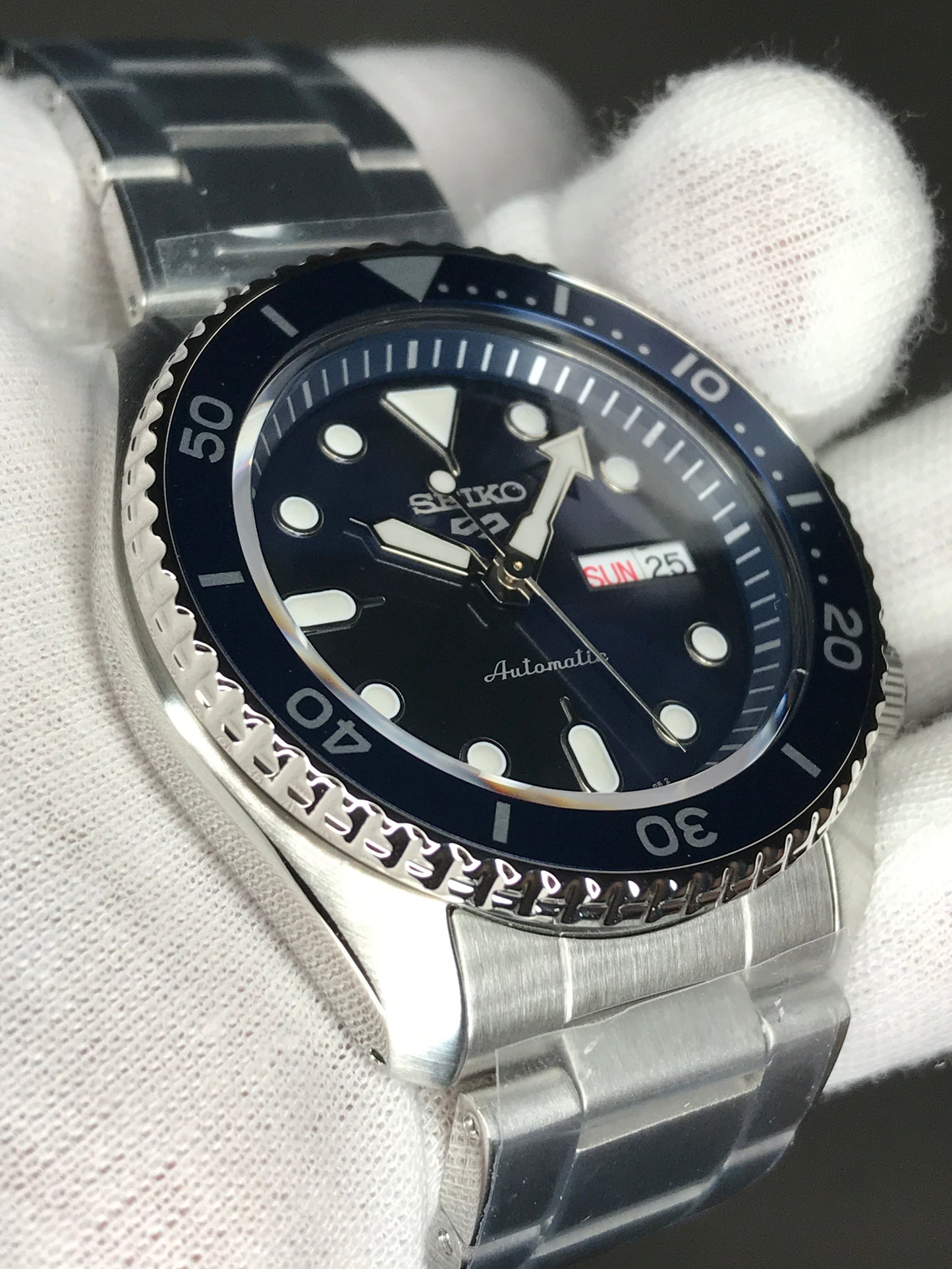 Seiko 5 Sports SRPD51K1 Automatic Blue dial Silver Stainless Steel Band Watch SRPD51