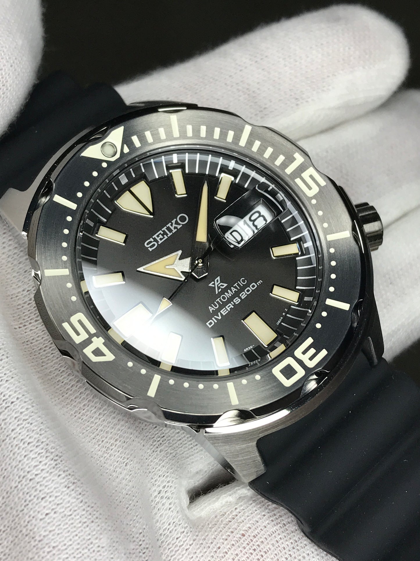 Seiko Prospex Monster SRPD27K1 Automatic Black Monster 200m Divers Watch  SRPD27 SRPD27K