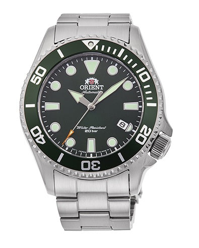 Orient RA-AC0K02E Triton Sapphire Crystal Green Dial Green Bezel 200m Divers Automatic Gents Watch