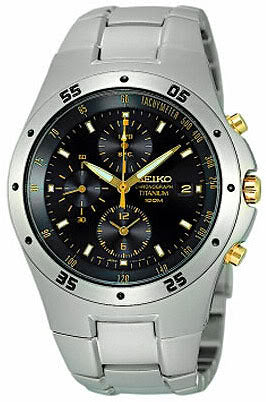 Seiko SND451P1 Full Titanium Chronograph Gents Quartz Sports Watch