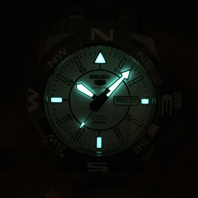 Seiko 5 SRPA63K1 Automatic 100m WR Stainless Steel Bracelet Gents Sports Watch SRPA63K SRPA63