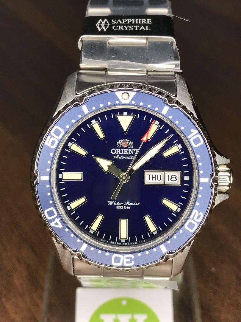 Orient RA-AA0002L19B Kamasu Mako III Blue Dial Automatic 200m Sapphire Crystal Water Resistant Men's Watch Case Size 41