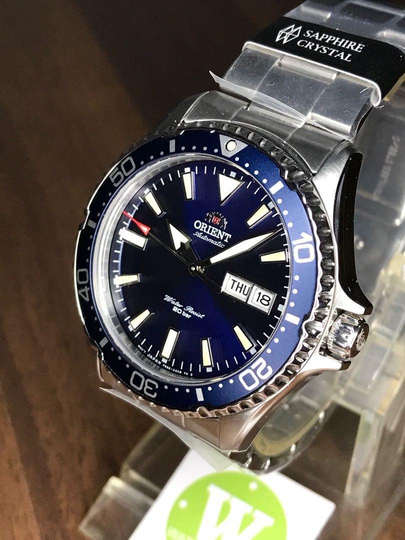 Orient RA-AA0002L19B Kamasu Mako III Blue Dial Automatic 200m Sapphire Crystal Water Resistant Men's Watch Case Size 41
