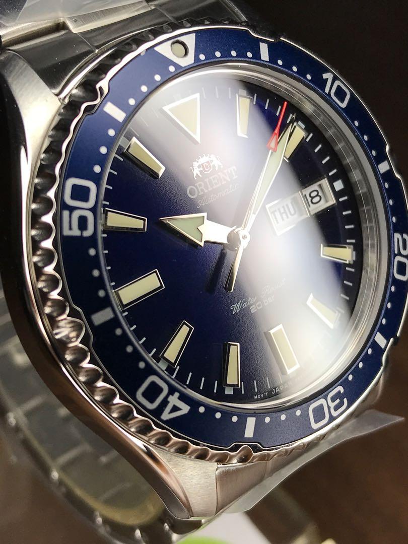 Orient RA-AA0002L19B Kamasu Mako III Blue Dial Automatic 200m Sapphire Crystal Water Resistant Men's Watch Case Size 41