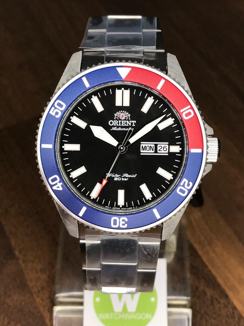 Orient RA-AA0912B19B Automatic 200m Water Resistant Black Dial Pepsi Bezel Men's Watch Case Size 44 mm