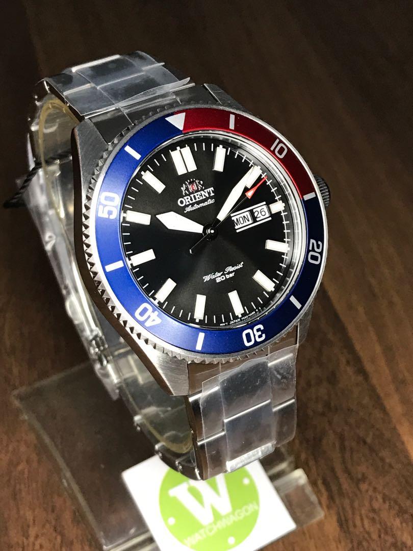 Orient RA-AA0912B19B Automatic 200m Water Resistant Black Dial Pepsi Bezel Men's Watch Case Size 44 mm